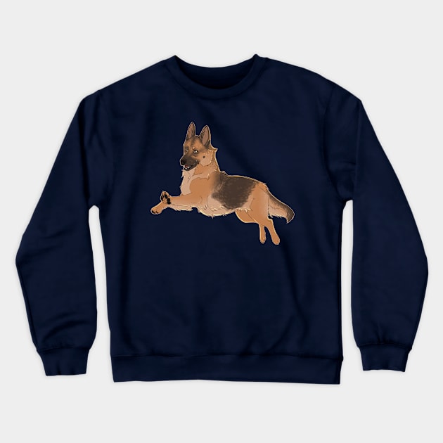 German Shepherd Crewneck Sweatshirt by Fox & Roses